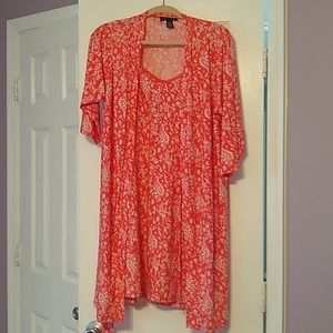 Rene Rofe Sleepwear Coral Nightdress and Robe